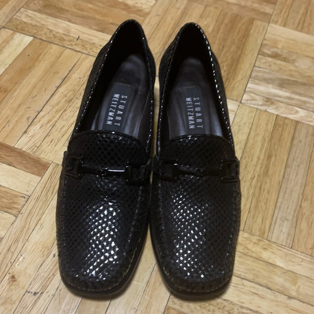 Stuart Weitzman black leather shoes size 7